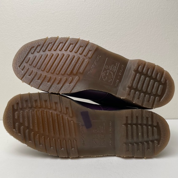 Vintage Dr. Martens England Purple Double Stitch 8 Eye Boots UK 6 - Picture 12 of 16